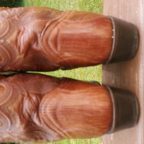 Vintage Dan Post Teju Lizard and Leather Size 7.5 - Picture 5 of 12